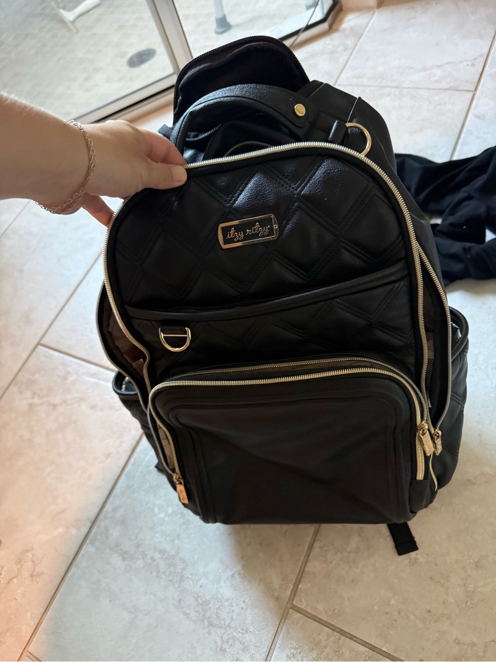 Itzy Ritzy Black Backpack